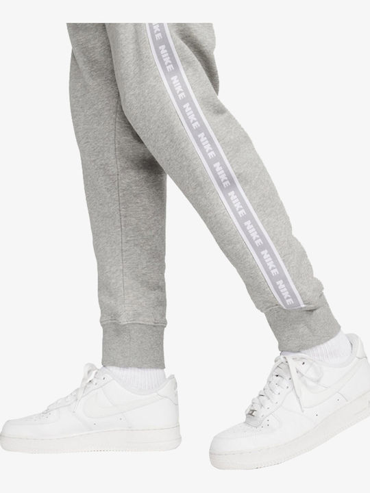 Club Fleece Sweatpants Set mit Gummizug Grau Heather / Weiß