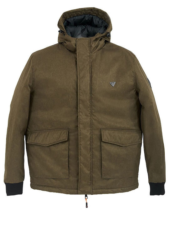 Vainas Herren Winter Jacke Parka Oil Green