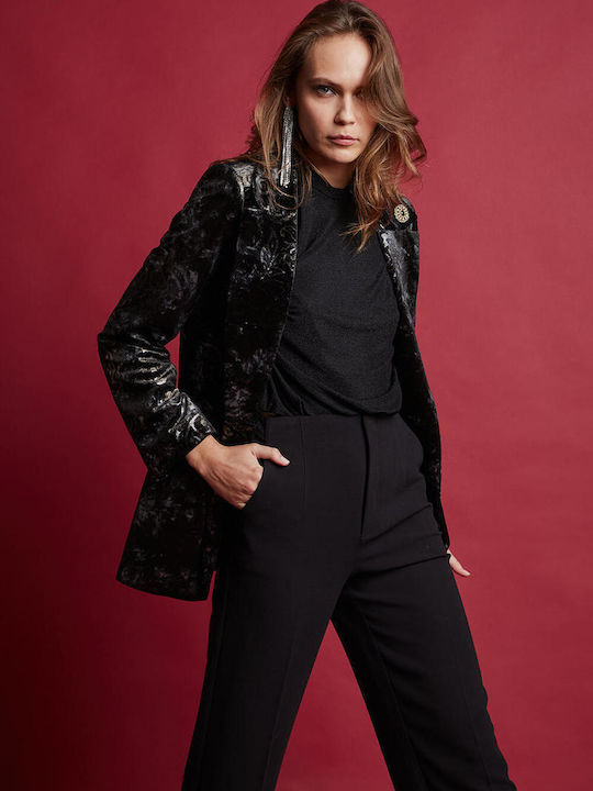 Bill Cost Women's Velvet Blazer Black