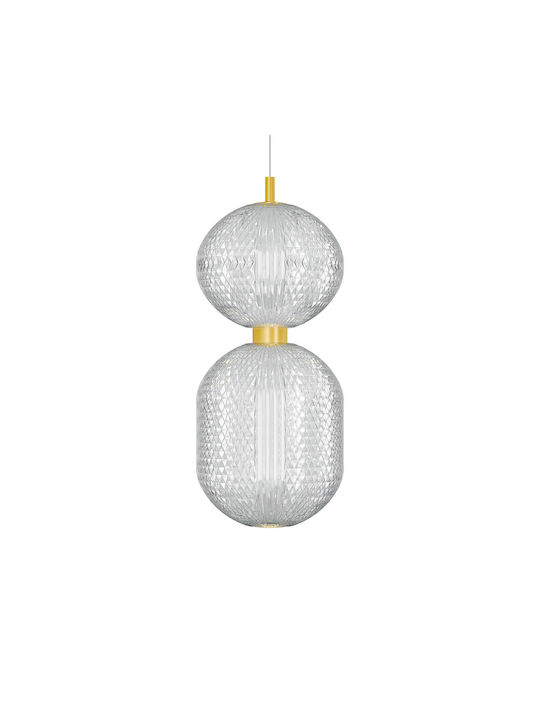 Alphab2b Pendant Light LED with Natural White Light Gold