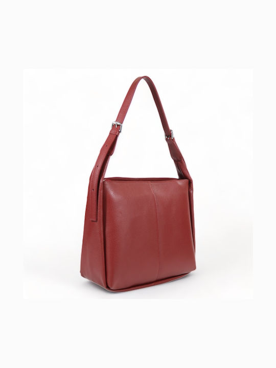 Passaggio Leather Leather Women's Bag Shoulder Red