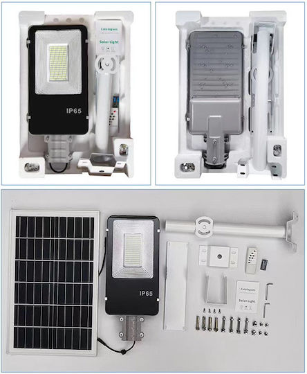Powertech Wasserdicht Solar LED Flutlicht 150W Kaltweiß 6500K mit Fernbedienung IP65