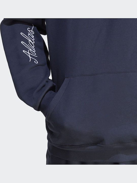 Sweatshirt mit Kapuze Marineblau