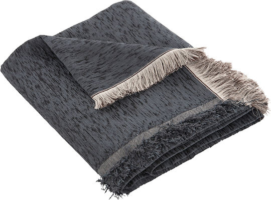 HomeMarkt Dreamtopia Armchair Throw Chenille 178x178cm Dark Blue