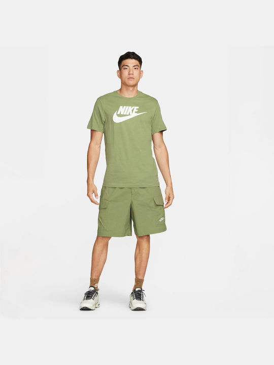 Nike Icon Futura Herren Sport T-Shirt Kurzarm Grün