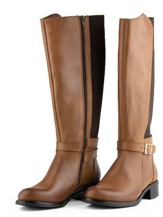 Commanchero Original Riding Boots with Rubber / Zipper Tabac Brown