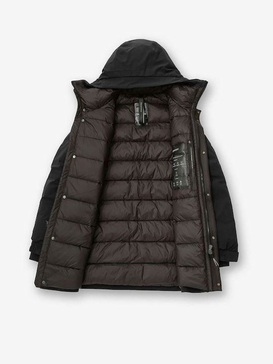 Krakatau Herren Winter Jacke Lässig Wasserdicht Black