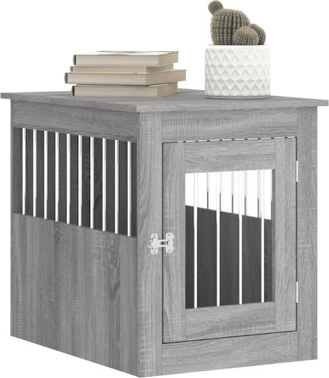 vidaXL Dog House Outdoor Gray 55x75x65cm