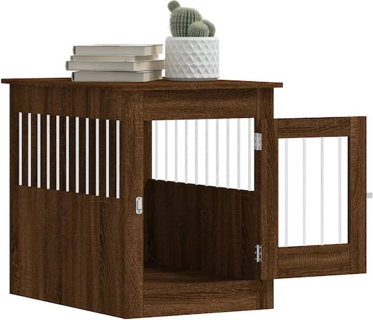 vidaXL Dog House Outdoor Brown 55x80x68cm