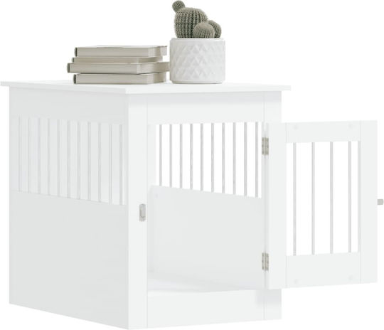 vidaXL Dog House Outdoor White 55x80x68cm