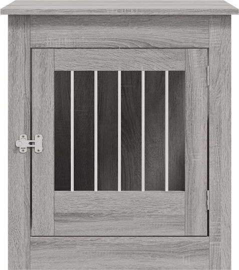 vidaXL Dog House Wooden Outdoor Gray 64.5x80x71cm