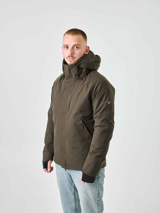 Krakatau Men's Winter Jacket Coffe Green