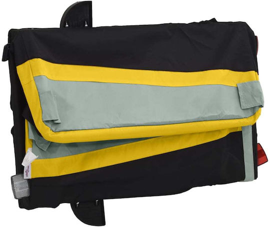 Vidaxl Remorcă Pentru Bicicletă Negru Galben 30 Kg Fier