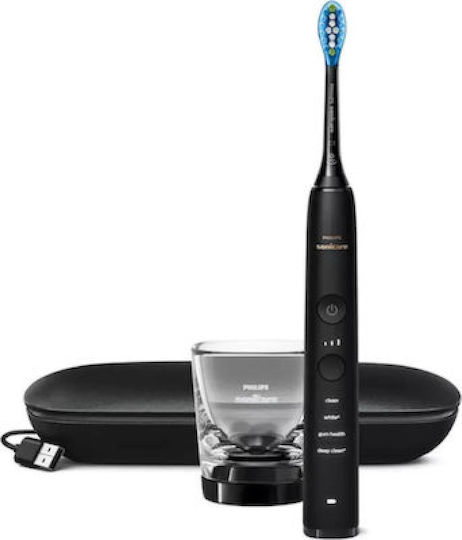 Philips Sonicare DiamondClean 9000 Електрическа Четка за Зъби с Таймер Черен