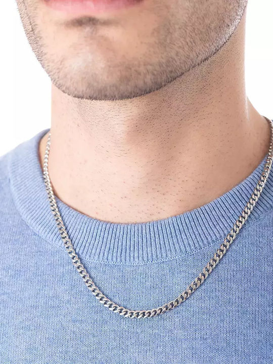 Oxzen Chain Neck made of Stainless Steel Thin Thickness 4mm Oxzen Chain Neck made of Stainless Steel Thin Thickness 4mm