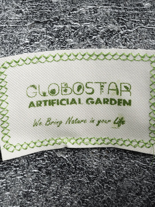 GloboStar Artificial Garden Erice Planter Polyester Gray with Stand 25x25x23cm.
