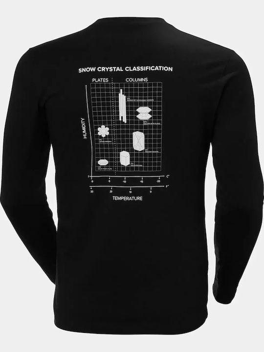 Langarmbluse Black