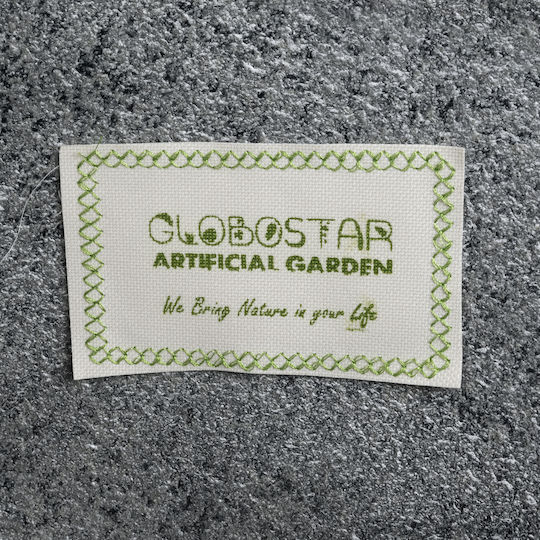 GloboStar Artificial Garden Ronda Саксия Полиестер Сив Със стойка 63x63x47εκ.