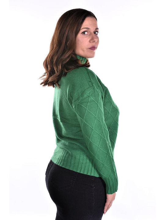 Raiden Women's Long Sleeve Sweater Green (Green)