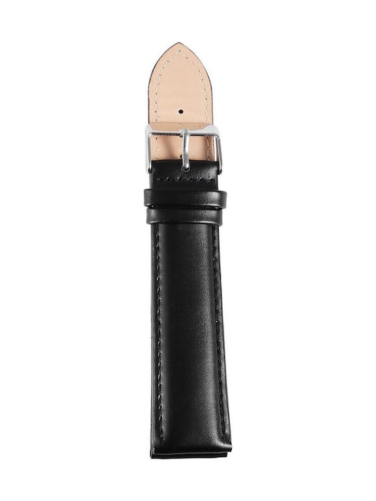 New Era Lederriemen Schwarz 24mm