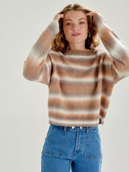 24 Colours Women's Long Sleeve Sweater Woolen Brown