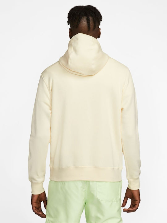 Nike M Nk Club+ Men's Sweatshirt with Hood Ecru