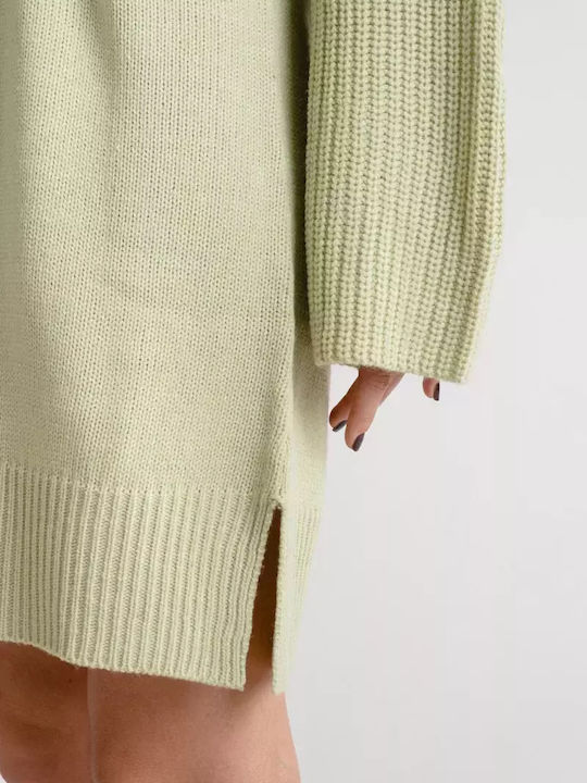 Rut & Circle Mini Dress Knitted light green