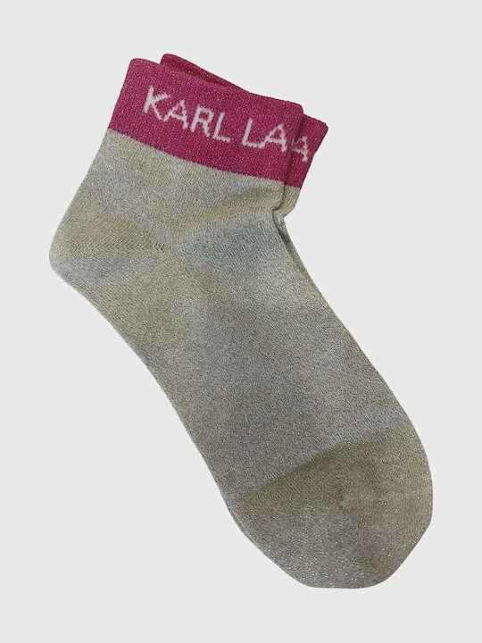Karl Lagerfeld K/ikonik Чорапи Розови 3Пакет