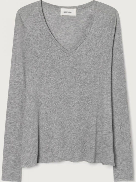 Damen Bluse Langärmelig grey