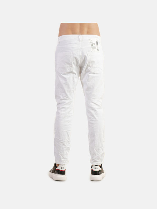 Men's Jeans Pants Elastic White
