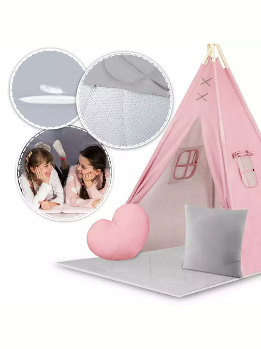 Nukido Kids Indian Teepee Play Tent Teepee for 3+ years Pink
