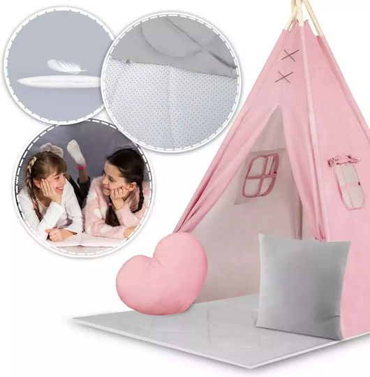 Nukido Kids Indian Teepee Play Tent Teepee for 3+ years Pink