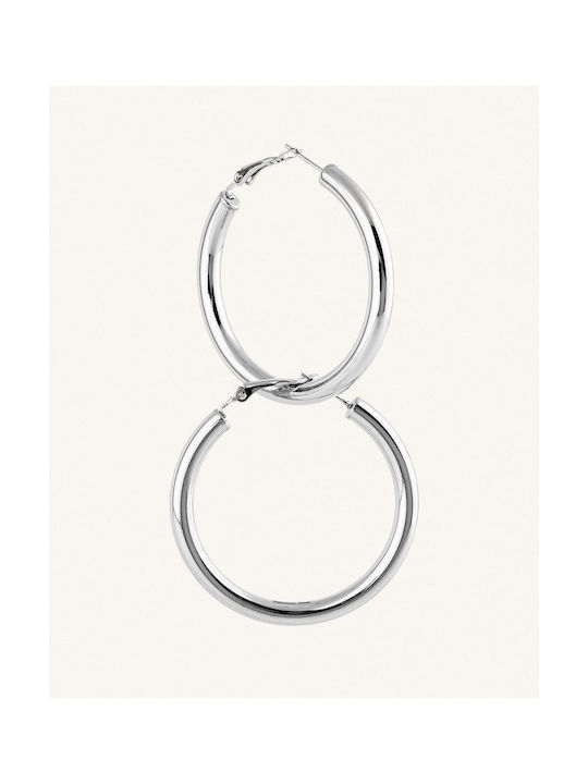 StanStefan Earrings Hoops made of Platinum