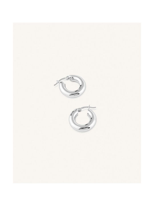 Earrings Hoops made of Silver