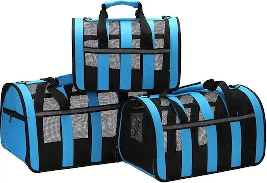 Umhängetasche für Hunde / Katzen bis 5.5kg Light Blue L25xB42xH26cm.