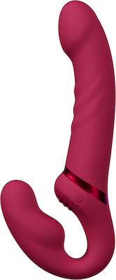 Lovense Gurtzeug mit Doppelter Dildo in Fuchsie Farbe