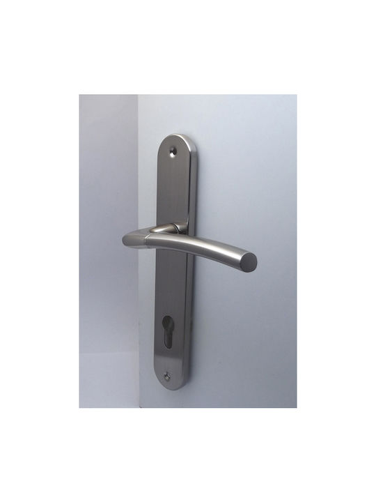 Plate Middle Door with Plate 0030 67414 Nickel Matt