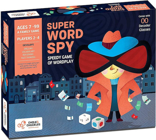 Joc de Societate Super Word Spy pentru 2-4 Jucători 3+ Ani (EN) Chalk & Chuckles