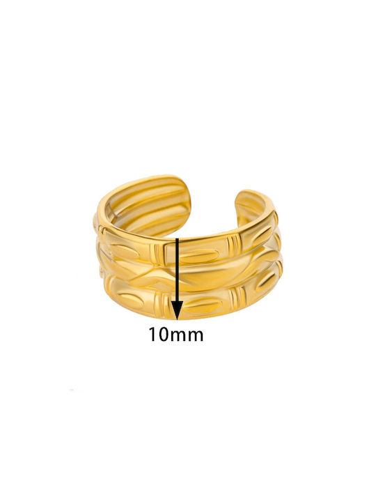 Women's Gold Plated Steel Spinner Ring