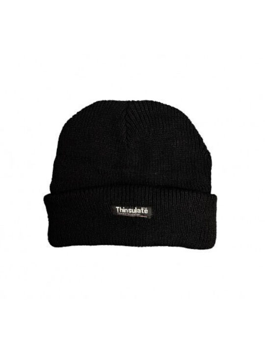 Beanie Unisex Fleece - Polar Beanie in Negru color