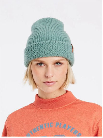 Beanie Unisex Beanie Knitted in Green color