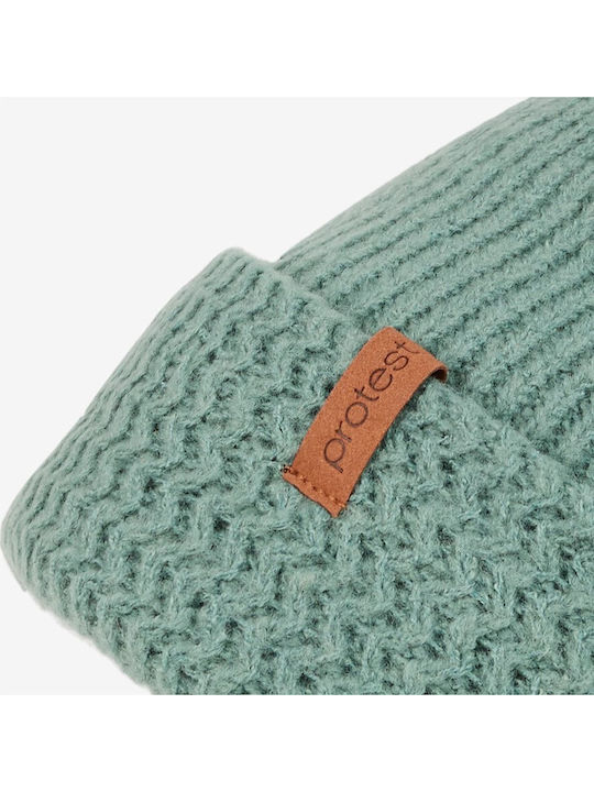 Beanie Unisex Beanie Knitted in Green color