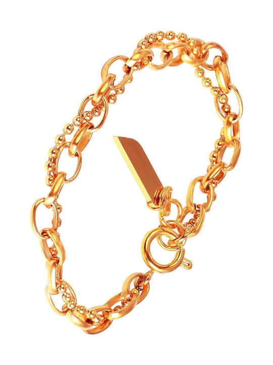 Akzent Chain Hand made of Stainless Steel Gold-plated