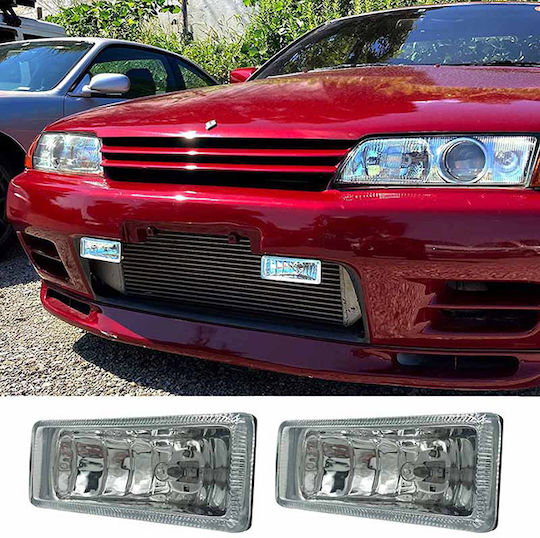 Auto Gs Rectangular Faruri Auto Universal cu Alb Iluminare 2buc
