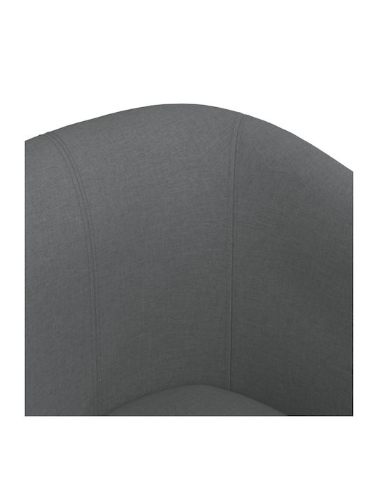 Barrel Armchair Dark Grey 70x56x68cm