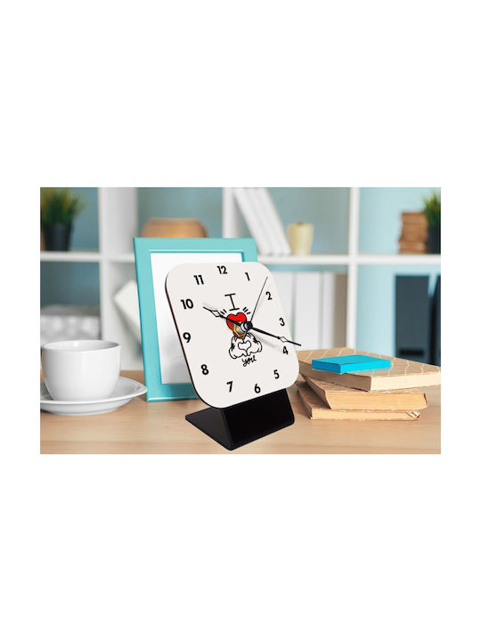 Koupakoupa Comics Hands Love Tischuhr KP_21189_CLOCK-DESK-SQUARE