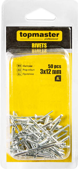 Topmaster Aluminum Rivet 3/12mm 50pcs