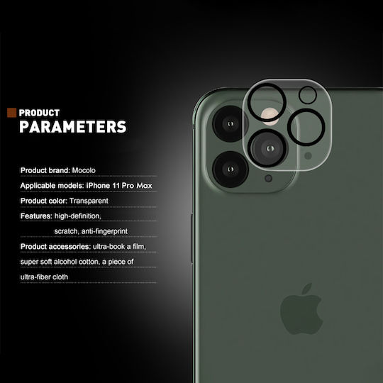 Mocolo Lens Full Camera Protection Membrane Black for the iPhone 11 Pro / iPhone 11 Pro Max