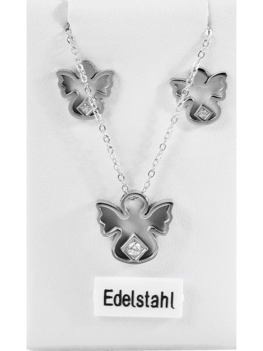 Akzent Set with Necklace & Earrings from Steel