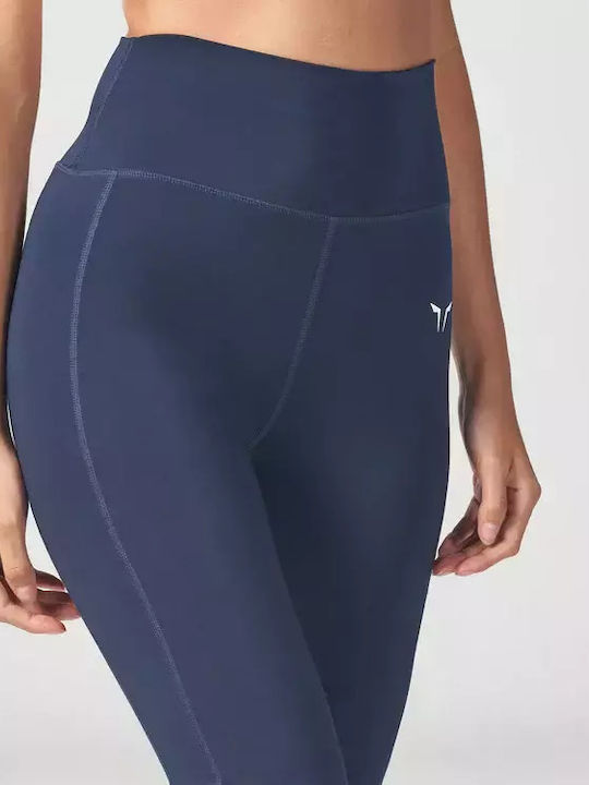 High Women's Long Training Legging High Waisted & Push Up NAVY SESS-F27N